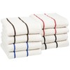 Hastings Home 100-percent Combed Cotton Dish Cloths Chevron Weave Dishtowels, (8 Pack-Multiple Colors) 800634GEM
